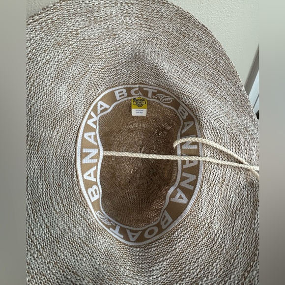 Banana Boat 50 SPF Woven Tan Beige Sun Hat with Chin Adjuster - Picture 4 of 5